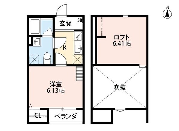 ソーレフォンテ２の物件間取画像